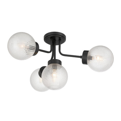coral 4 light semi flush mount in 6 3364 4 128