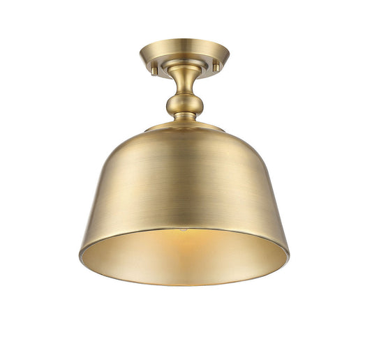 Savoy House Berg Semi-Flush Mount Warm Brass