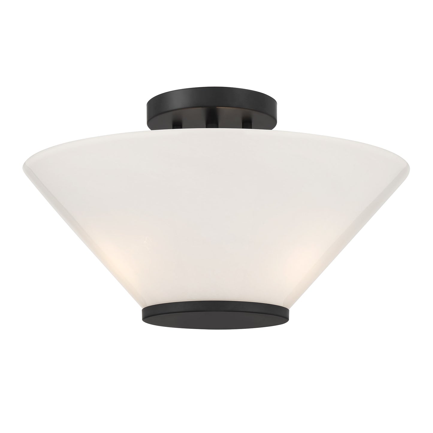 Blair 3-Light Convertible Semi-Flush or Pendant in Warm Brass