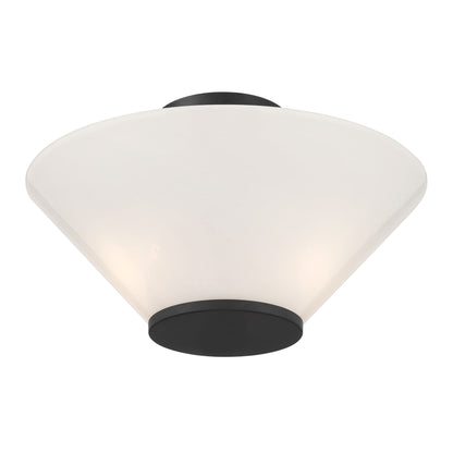 Blair 3-Light Convertible Semi-Flush or Pendant in Warm Brass