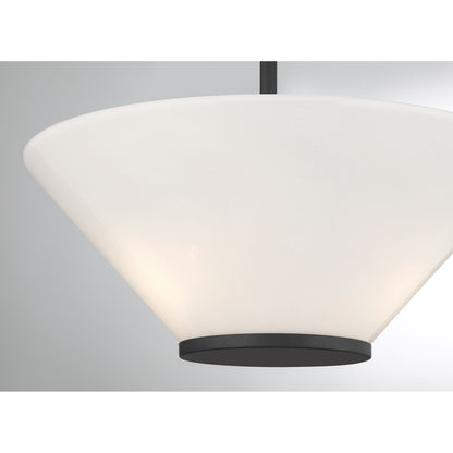 Blair 3-Light Convertible Semi-Flush or Pendant in Warm Brass