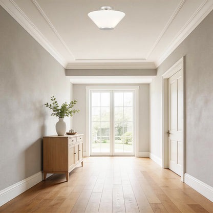 Blair 3-Light Convertible Semi-Flush or Pendant in Warm Brass