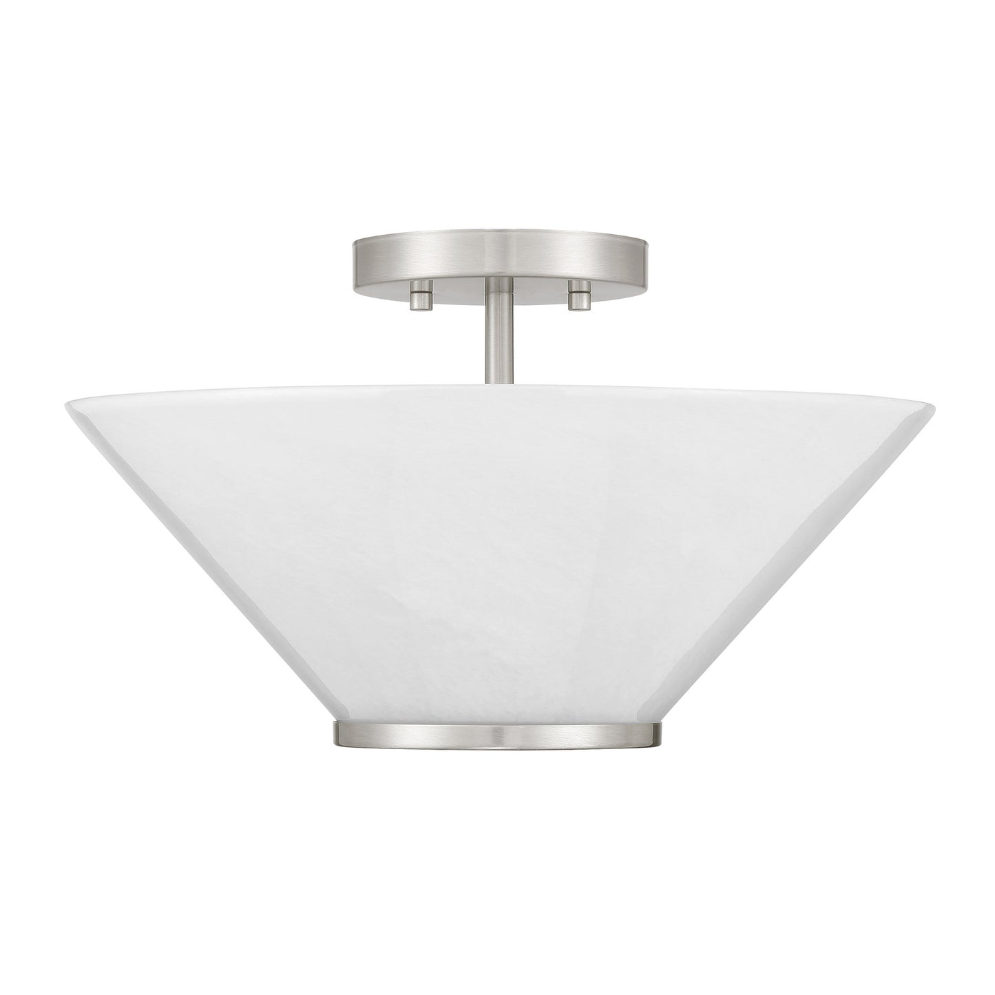 Blair 3-Light Convertible Semi-Flush or Pendant in Warm Brass