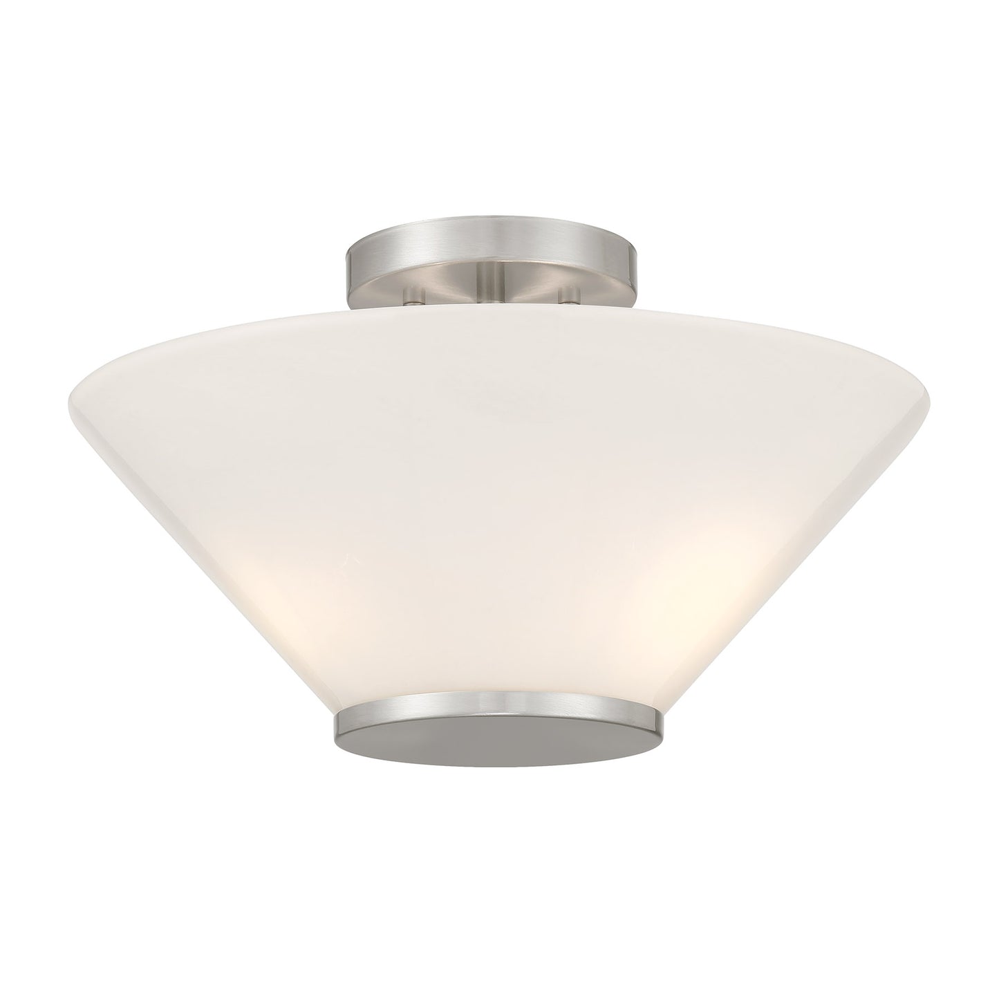 Blair 3-Light Convertible Semi-Flush or Pendant in Warm Brass