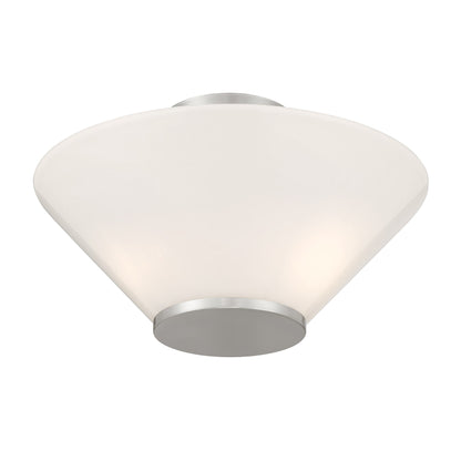 Blair 3-Light Convertible Semi-Flush or Pendant in Warm Brass