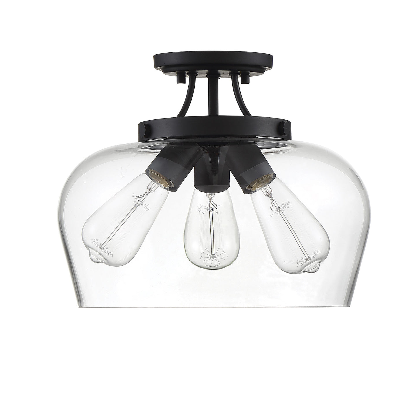 Octave 3-Light Ceiling Light in Polished Chrome