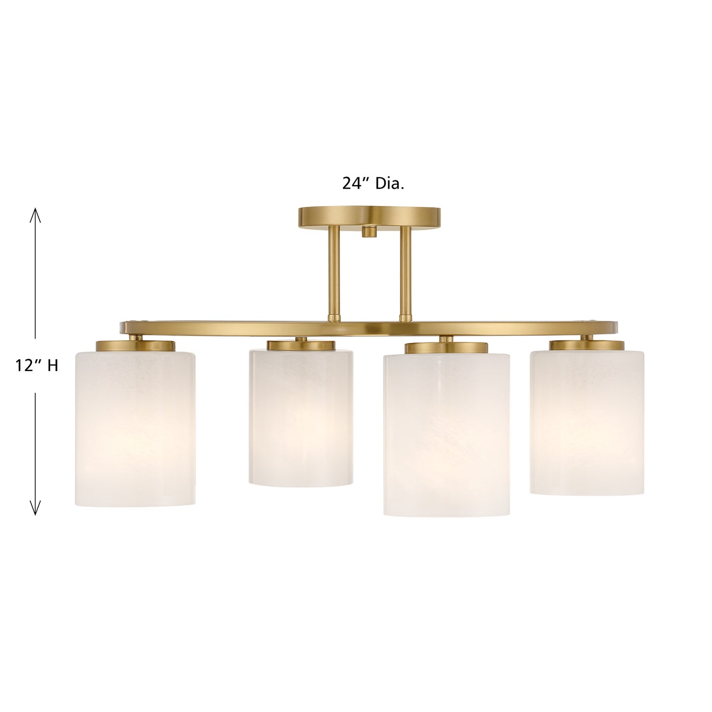 Herron 4-Light Ceiling Light in Chrome