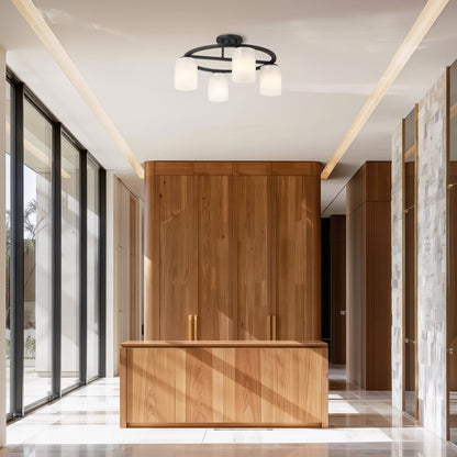Herron 4-Light Ceiling Light in Chrome