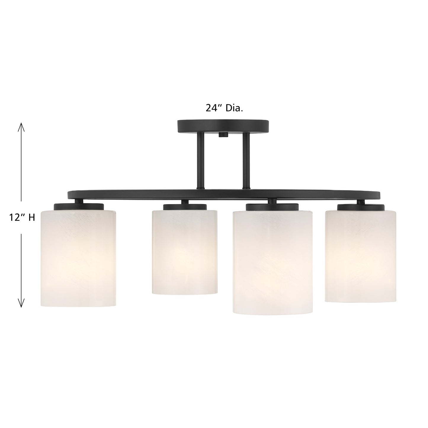 Herron 4-Light Ceiling Light in Chrome
