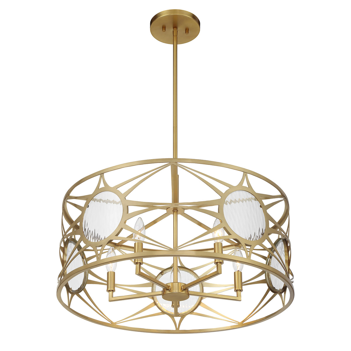 Savoy House Balfour 5-Light Convertible Semi-Flush or Pendant - alternate view