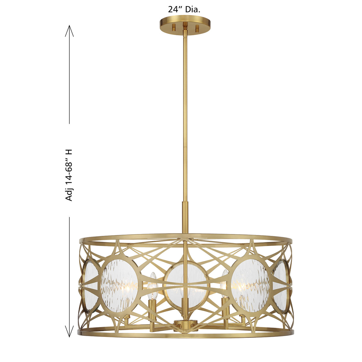 Savoy House Balfour 5-Light Convertible Semi-Flush or Pendant - alternate view