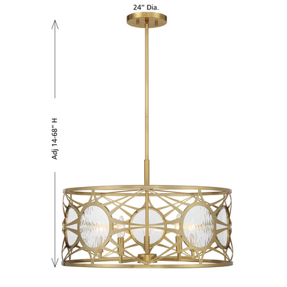 Savoy House Balfour 5-Light Convertible Semi-Flush or Pendant - alternate view