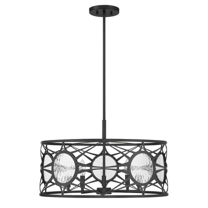 Balfour 5-Light Convertible Semi-Flush or Pendant - Matte Black
