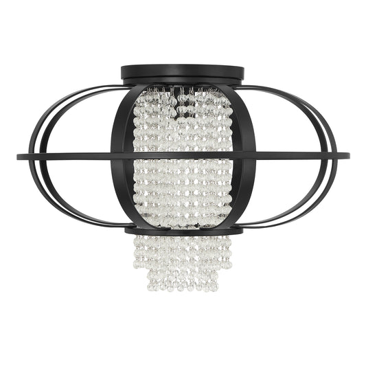 Savoy House Idlewild 1-Light Ceiling Light - Matte Black, view 2