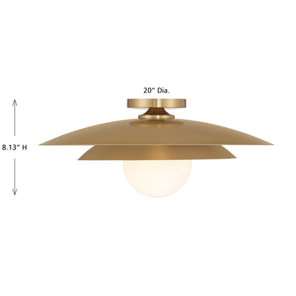 Sherrer 1-Light Ceiling Light in Chrome
