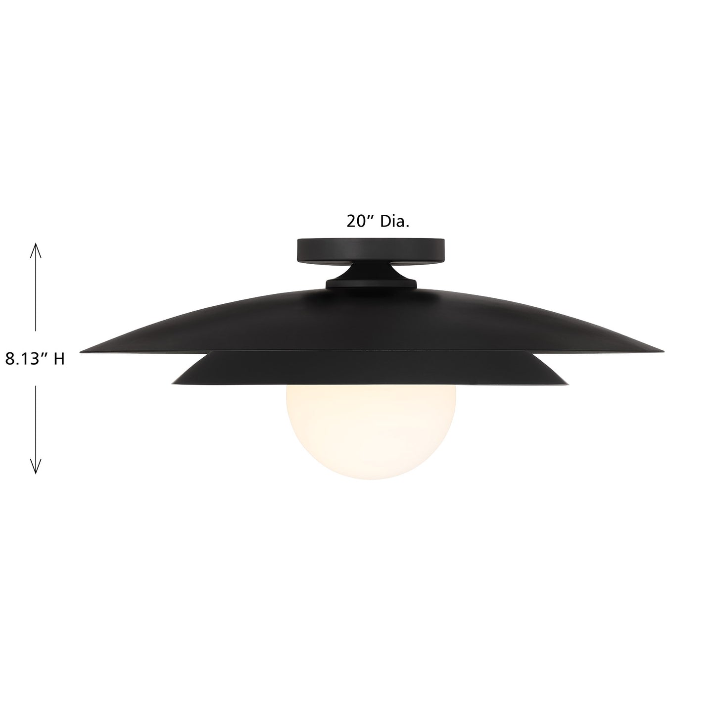 Sherrer 1-Light Ceiling Light in Chrome