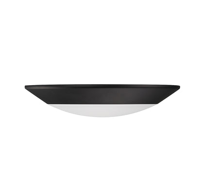 Stella 6-in LED 5CCT Disc Light in Matte Black