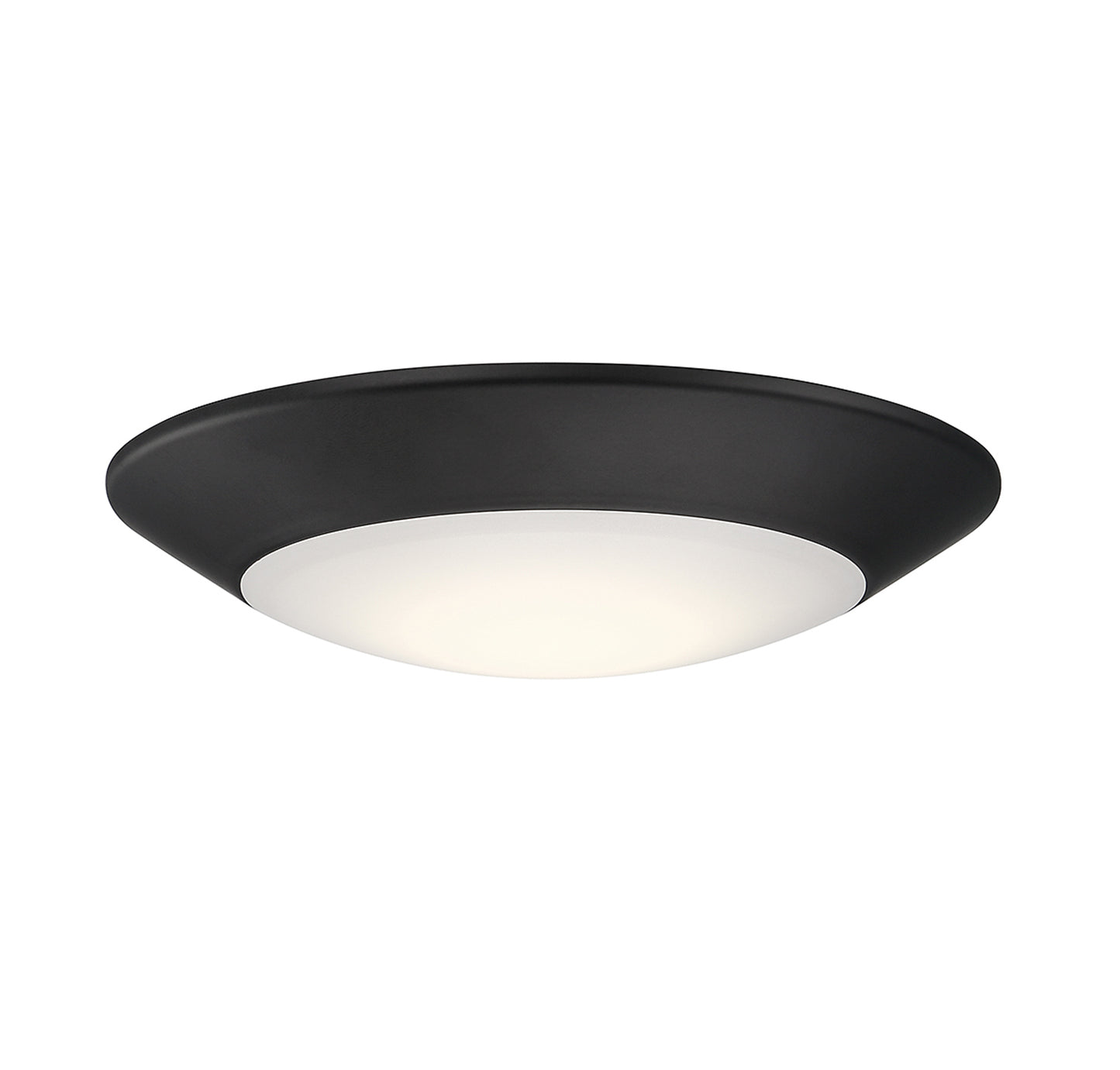 Stella 6-in LED 5CCT Disc Light in Matte Black
