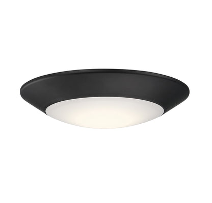 Stella 6-in LED 5CCT Disc Light in Matte Black