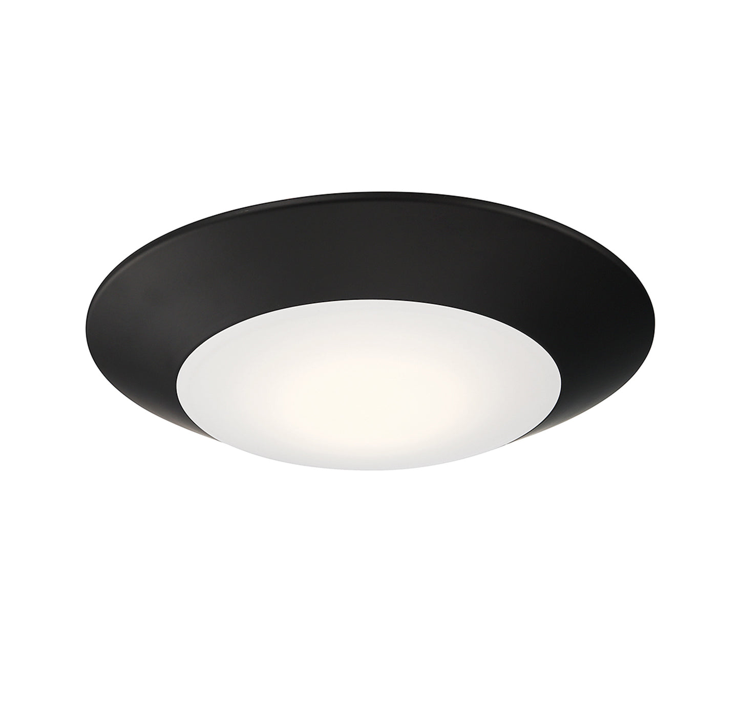 Stella 7-in LED 5CCT Disc Light in Matte Black