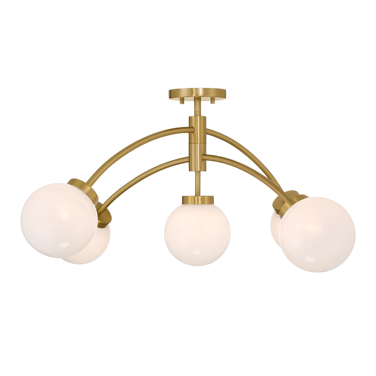 Redfield 5-Light Convertible Semi-Flush or Pendant in Chrome