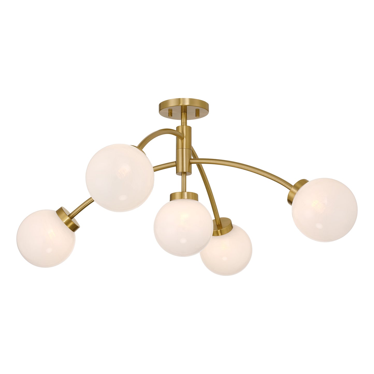 Redfield 5-Light Convertible Semi-Flush or Pendant in Chrome