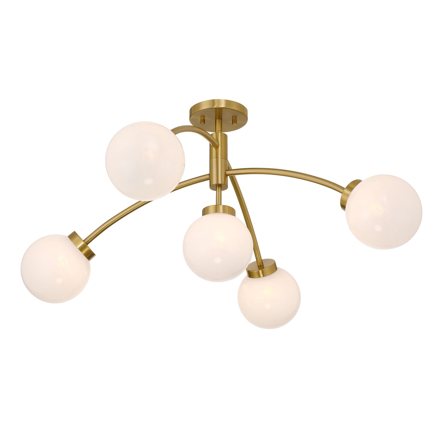 Redfield 5-Light Convertible Semi-Flush or Pendant in Chrome