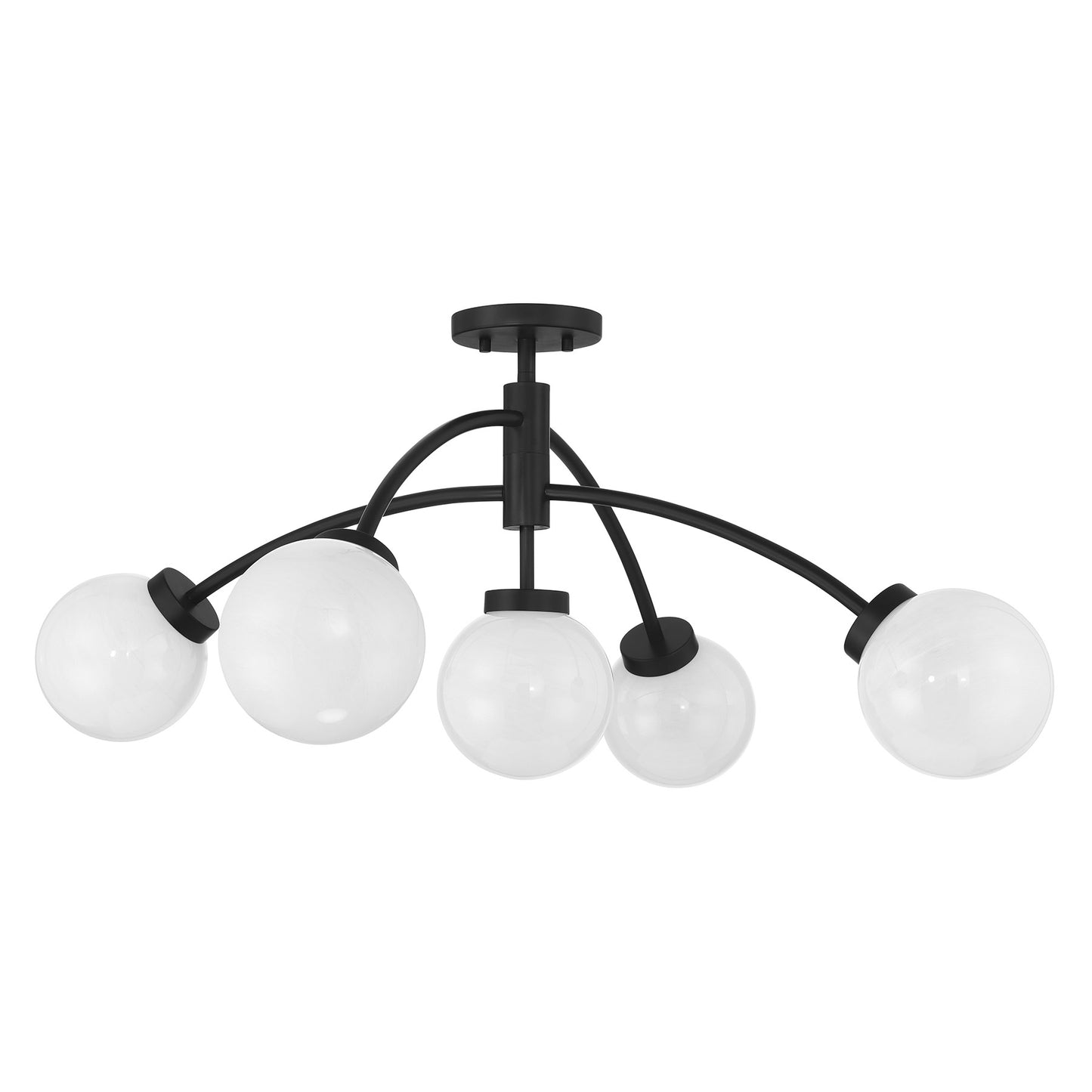 Redfield 5-Light Convertible Semi-Flush or Pendant in Chrome