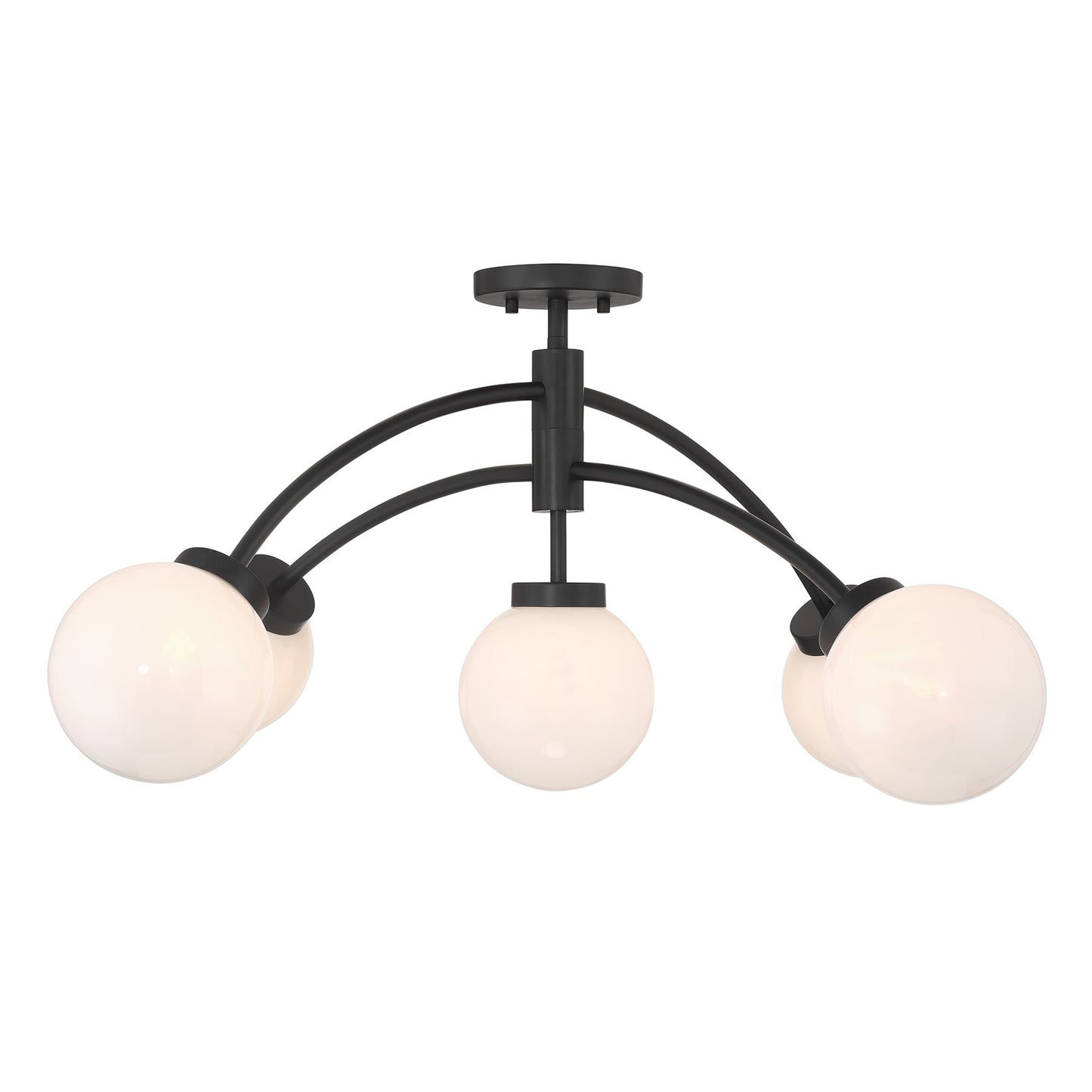 Redfield 5-Light Convertible Semi-Flush or Pendant in Chrome