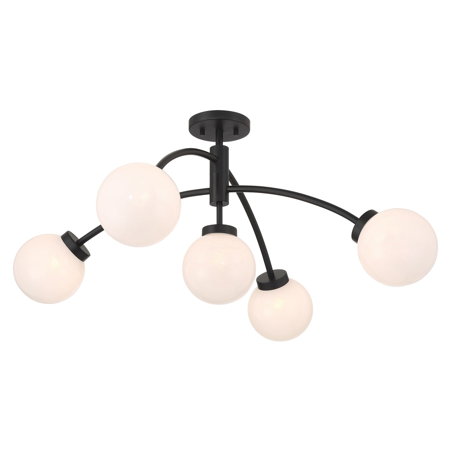 Redfield 5-Light Convertible Semi-Flush or Pendant in Chrome