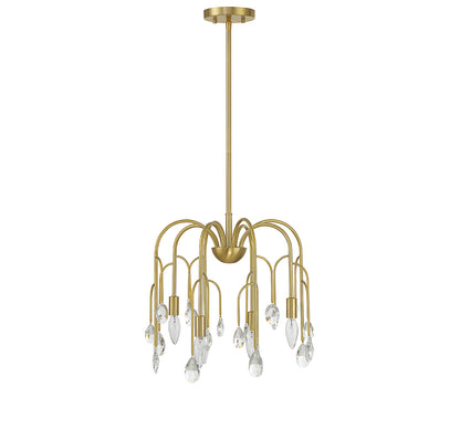 Anholt 4-Light Convertible Semi-Flush or Pendant - Noble Brass