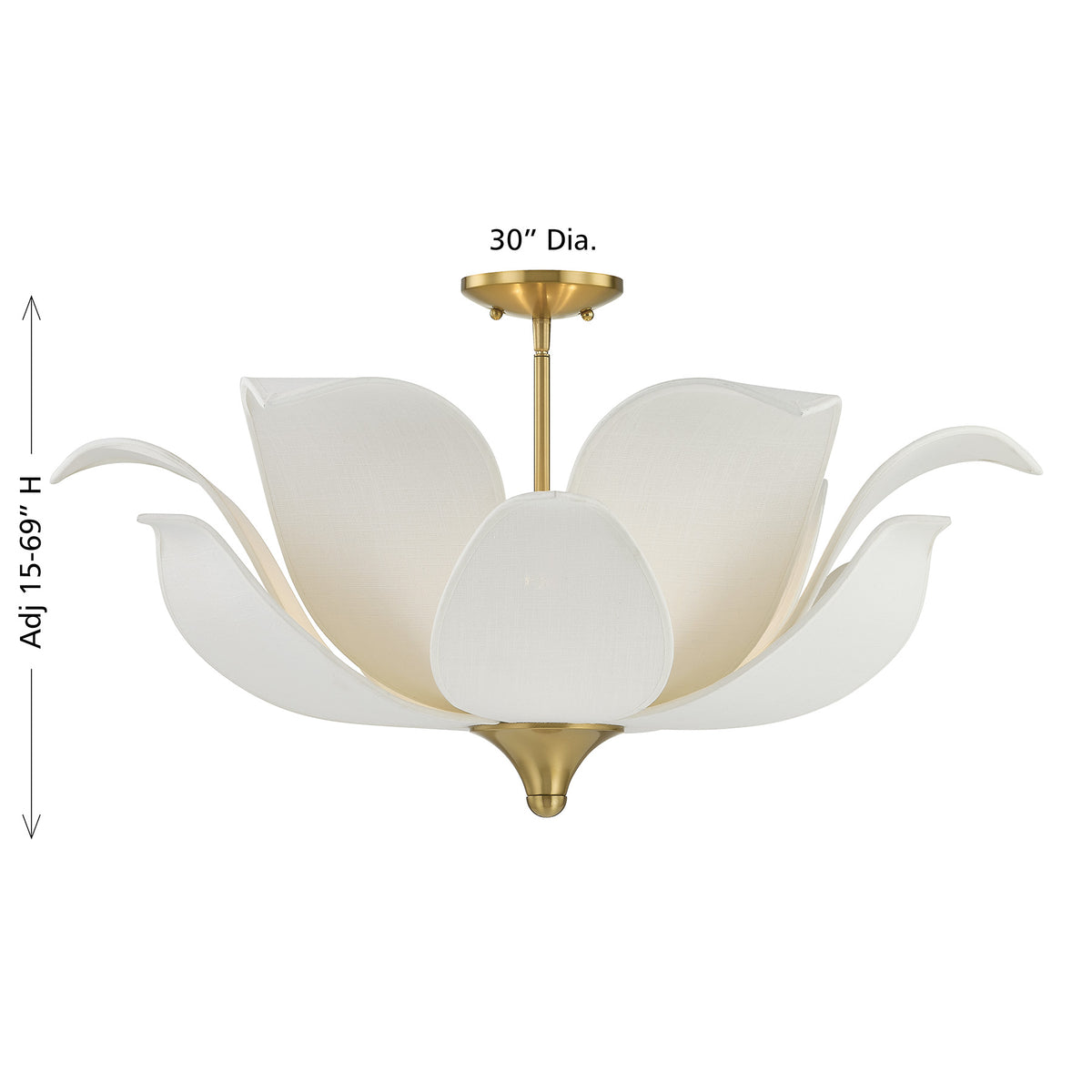 Savoy House Elsie 6-Light Convertible Semi-Flush or Pendant - alternate view