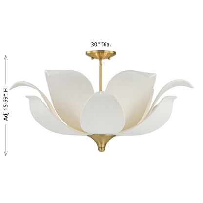 Savoy House Elsie 6-Light Convertible Semi-Flush or Pendant - alternate view