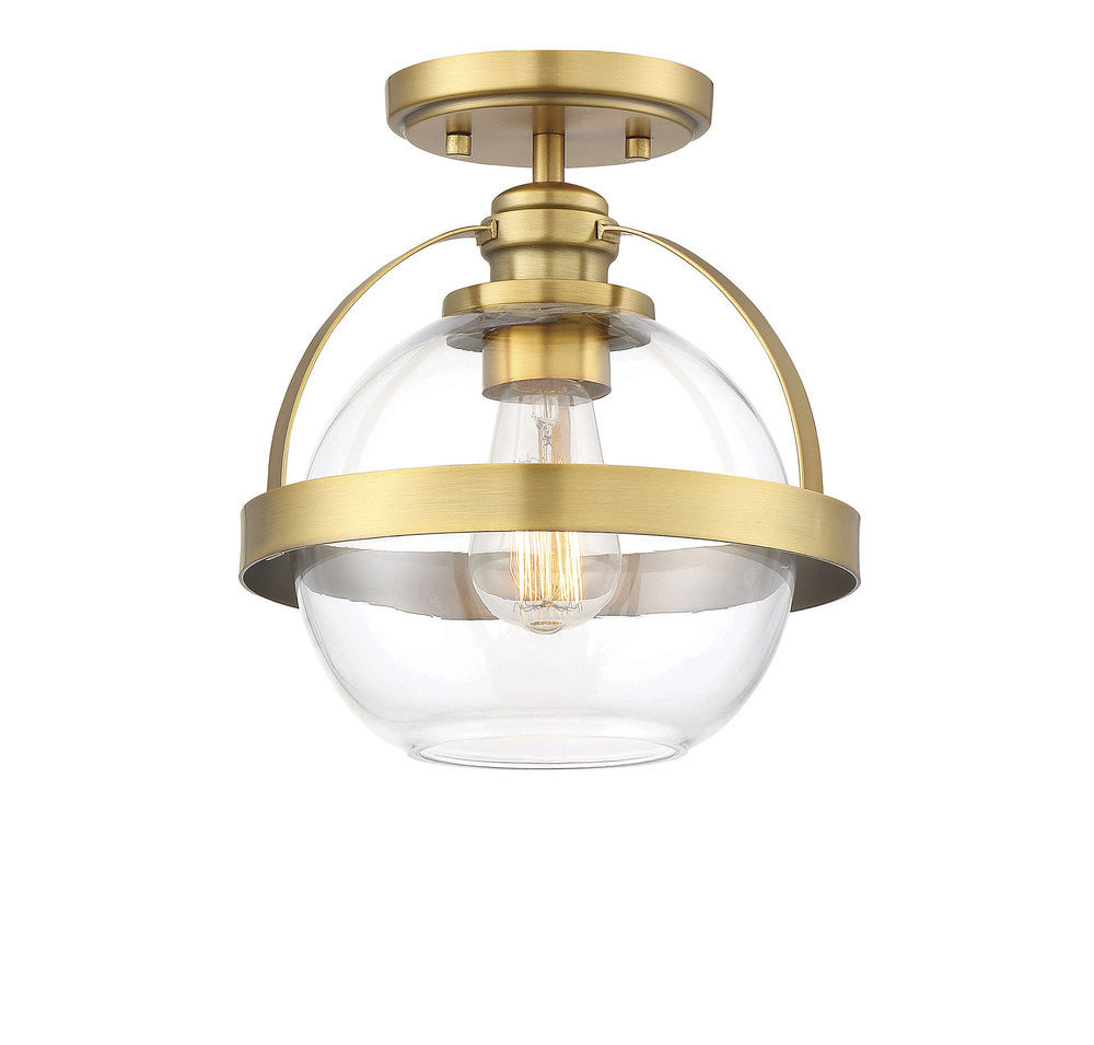 Savoy House Pendleton Semi-Flush Mount Warm Brass