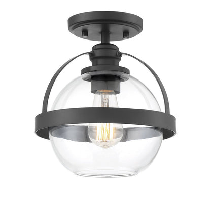 Savoy House Pendleton Semi-Flush Mount Matte Black