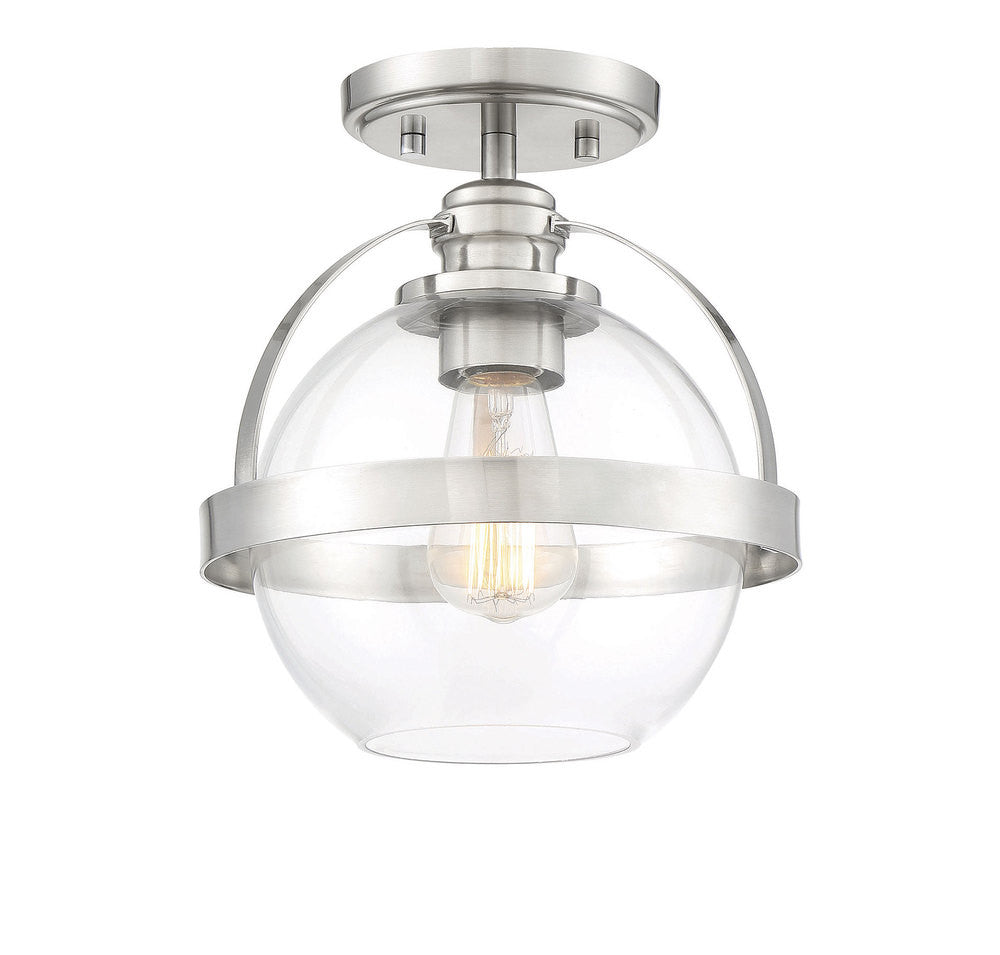 Savoy House Pendleton Semi-Flush Mount Satin Nickel