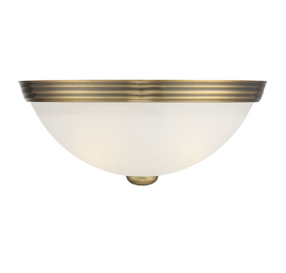 Savoy House Stella 2-Light 11-in Flush Mount Warm Brass
