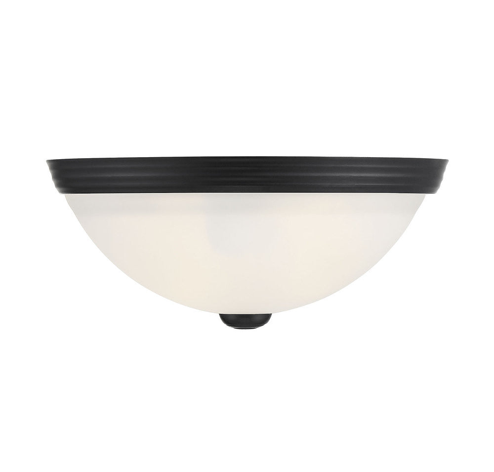 Savoy House Stella 2-Light 11-in Flush Mount Matte Black