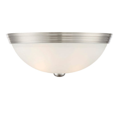 Savoy House Stella 2-Light 13-in Flush Mount Satin Nickel
