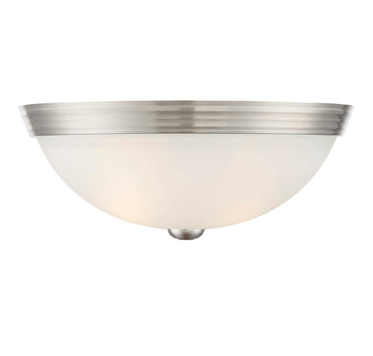 Savoy House Stella 2-Light 13-in Flush Mount Satin Nickel