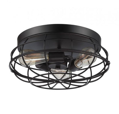 Savoy House Scout 3-Light Outdoor Flush Mount English Bronze