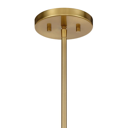 Bailey 4-Light Convertible Semi-Flush or Pendant - Warm Brass