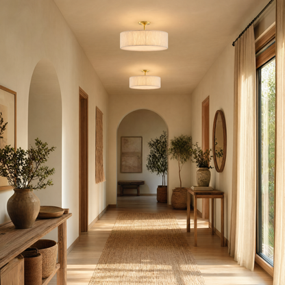 Maynard 4-Light Ceiling Light in Warm Brass