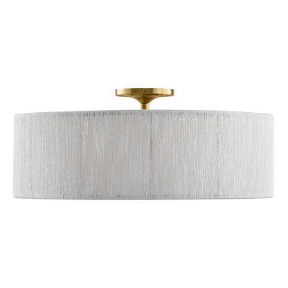 Maynard 4-Light Ceiling Light in Warm Brass White Rope