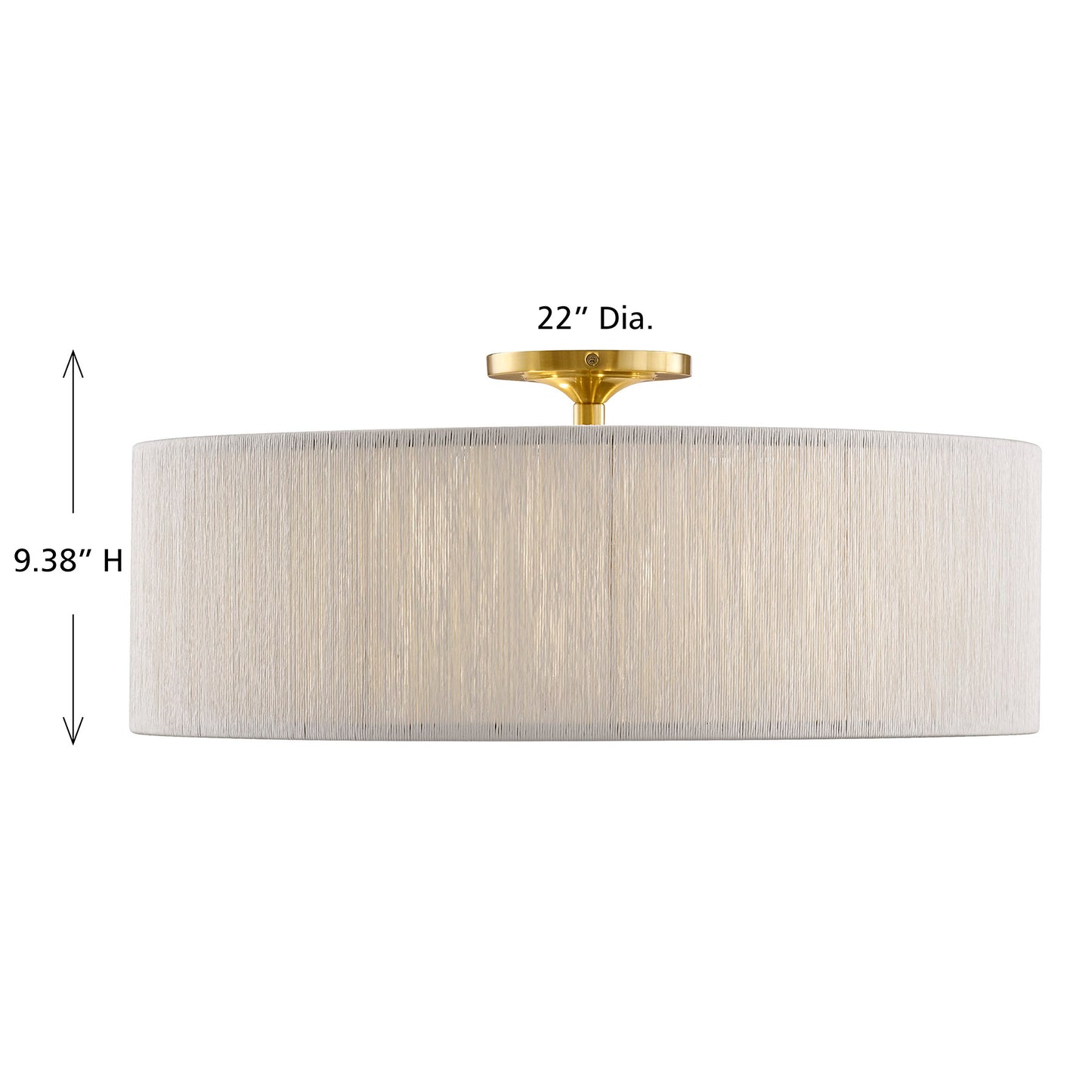 Maynard 4-Light Ceiling Light in Warm Brass