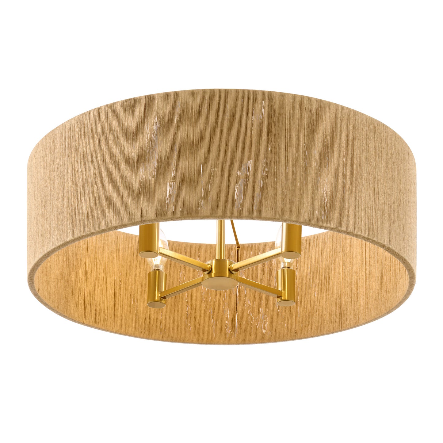 Maynard 4-Light Ceiling Light in Warm Brass