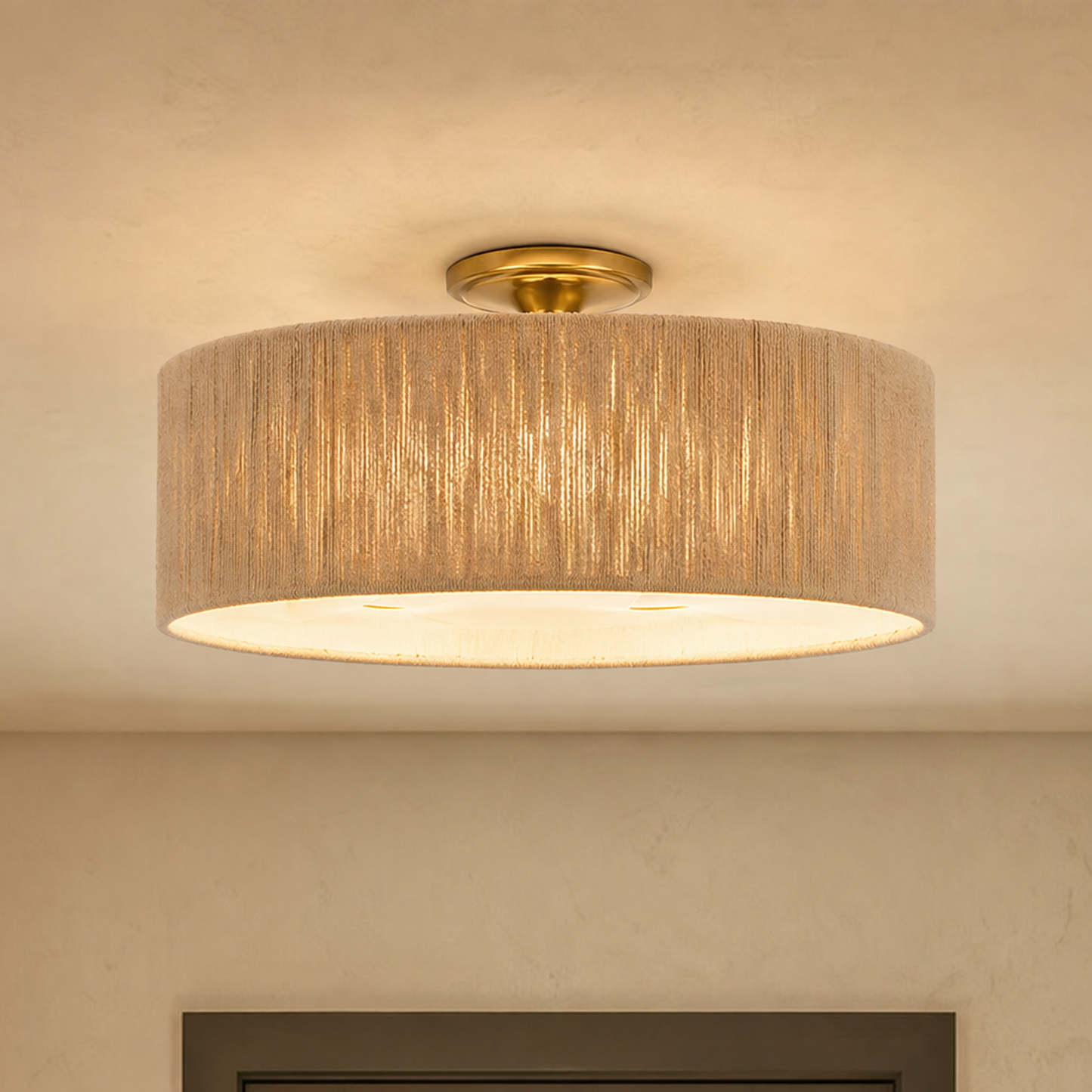Maynard 4-Light Ceiling Light in Warm Brass