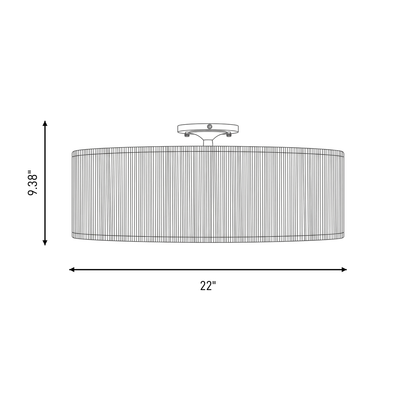 Maynard 4-Light Ceiling Light in Warm Brass