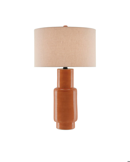 Currey and Company Janeen Orange Table Lamp Orange