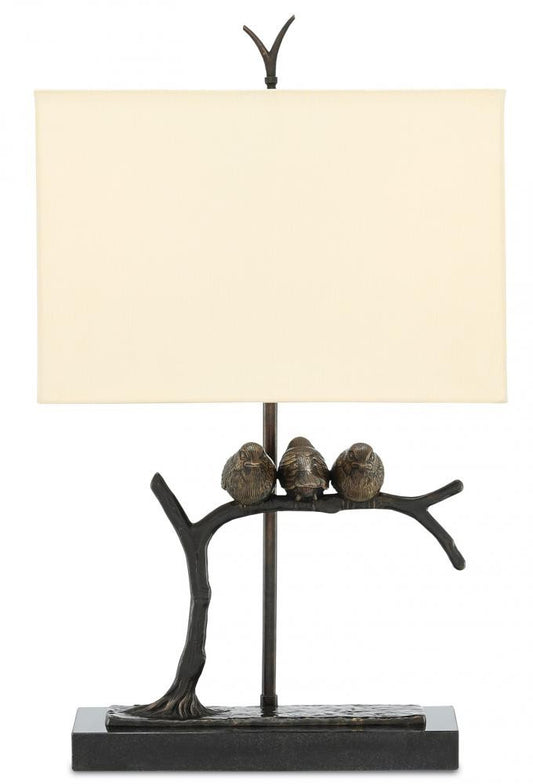 Sparrow Bronze Table Lamp Currey and Company 6000-0240